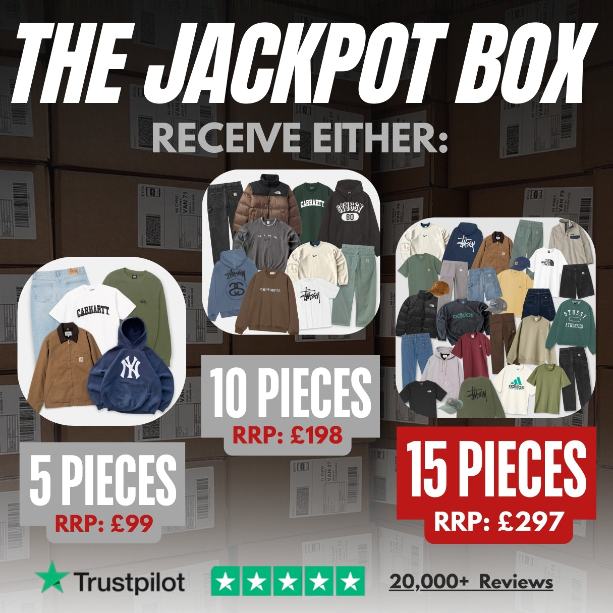 JACKPOT BOX (5-15 PIECES)